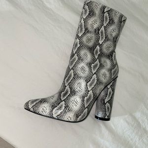 Snake skin Booties